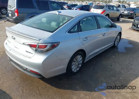 2017 Hyundai Sonata Hybrid Se из США, поврежденный, VIN KMHE24L1XHA056864